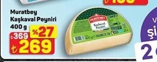 Muratbey Kaşkaval Peyniri 400 G