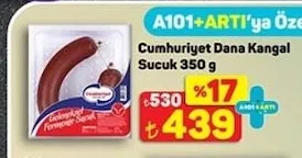 Cumhuriyet Dana Kangal Sucuk 350 G