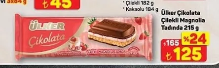 Ülker Çikolata Çilekli Magnolia Tadında 215 G
