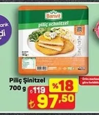 Banvit Piliç Şinitzel 700 G