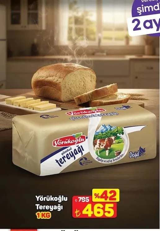 Yörükoğlu Tereyağı 1 Kg