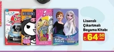 Lisanslı Çıkartmalı Boyama Kitabı