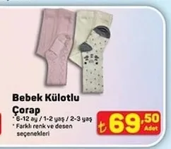 Bebek Külotlu Çorap