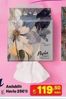 Papia Home Asılabilir Kağıt Havlu 250'Li