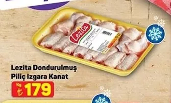 Lezita Dondurulmuş Piliç Izgara Kanat