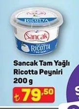 Sancak Tam Yağlı Ricotta Peyniri 200 G