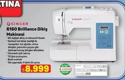 Singer 6160 Brilliance Dikiş Makinesi
