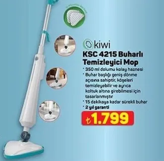 Kiwi Ksc 4215 Buharlı Temizleyici Mop