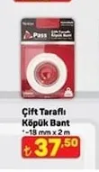 Çi̇ft Taraflı Köpük Bant -18 Mm X 2 M