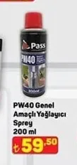 Pass Pw40 Genel Amaçlı Yağlayıcı Sprey 200 Ml