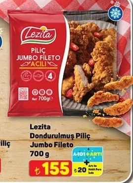 Lezita Dondurulmuş Piliç Jumbo Fileto 700 G