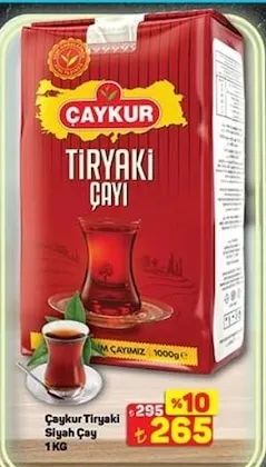 Çaykur Tiryaki Siyah Çay 1 Kg