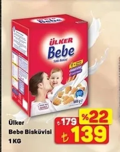 Ülker Bebe Bisküvisi 1 Kg