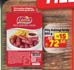 Lezita Piliç Kokteyl Sosis 500 G