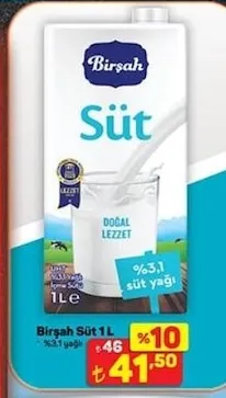 Birşah Süt 1L
