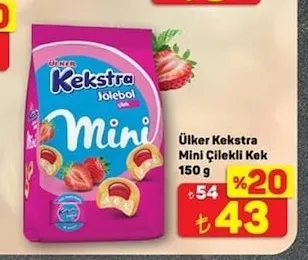 Ülker Kekstra Mini Çilekli Kek 150 G