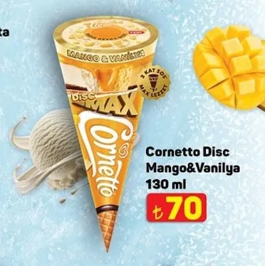 Cornetto Disc Mango&Vanilya 130 Ml