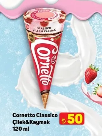 Cornetto Classico Çilek&Kaymak 120 Ml