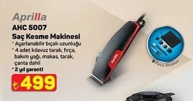 Aprilla Ahc 5007 Saç Kesme Makinesi