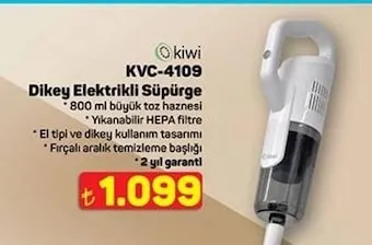 Kiwi Kvc-4109 Dikey Elektrikli Süpürge