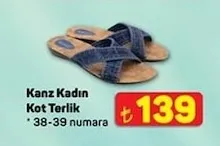 Kanz Kadın Kot Terlik