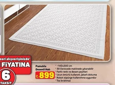 Pamuklu Desenli Halı