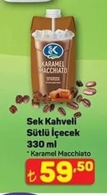 Sek Kahveli Sütlü İçecek 330 Ml