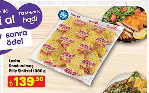 Lezita Dondurulmuş Piliç Şinitzel 1080 G