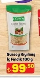 Gürsoy Kıyılmış İç Fındık 100 G