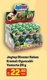 Joytop Dinozor Kakao Kremalı Oyuncaklı Yumurta 20 G