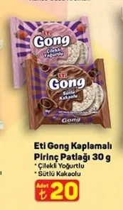 Eti Gong Kaplamalı Pirinç Patlağı 30 G