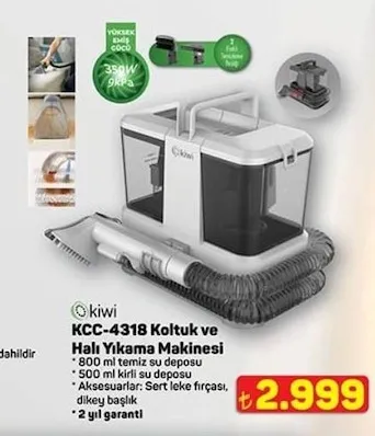 Kiwi Kcc-4318 Koltuk Ve Halı Yıkama Makinesi