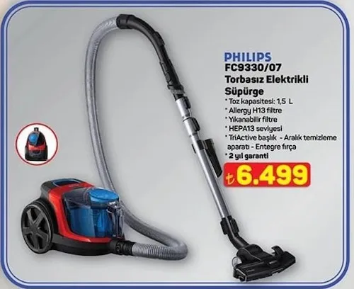 Philips Fc9330/07 Torbasız Elektrikli Süpürge