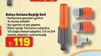 Bahçe Sulama Başlığı Seti