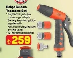 Bahçe Sulama Tabancası Seti