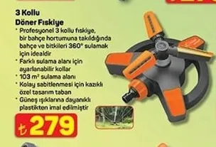 3 Kollu Döner Fıskiye