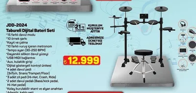 Jdd-2024 Tabureli Dijital Bateri Seti