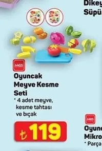 Mgs Oyuncak Meyve Kesme Seti