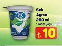 Sek Ayran 200 Ml