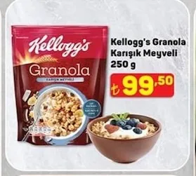 Kellogg'S Granola Karışık Meyveli 250 G