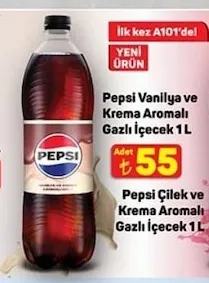 Pepsi Vanilya Ve Krema Aromalı Gazlı İçecek 1 L