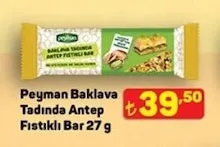 Peyman Baklava Tadında Antep Fıstıklı Bar 27 G