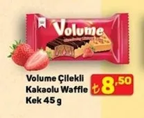 Volume Çilekli Kakaolu Waffle Kek 45 G