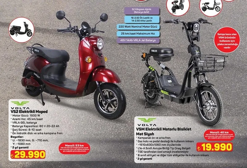 Volta Vs2 Elektrikli Moped