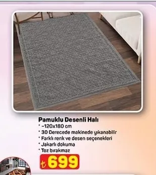 Pamuklu Desenli Halı