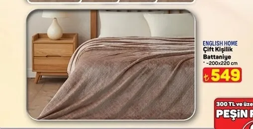 English Home Çift Kişilik Battaniye