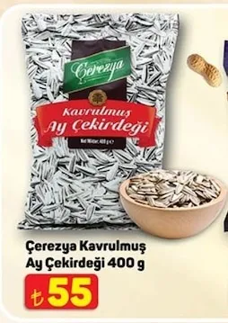 Çerezya Kavrulmuş Ay Çekirdeği 400 G