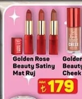 Golden Rose Beauty Satiny Mat Ruj