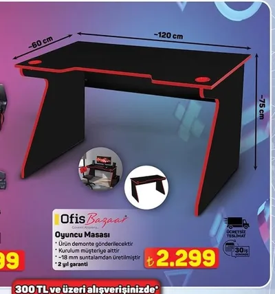 Ofis Bazaar Oyuncu Masası