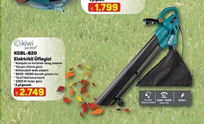 Kiwi Garden Kgbl-920 Elektrikli Üfleyici